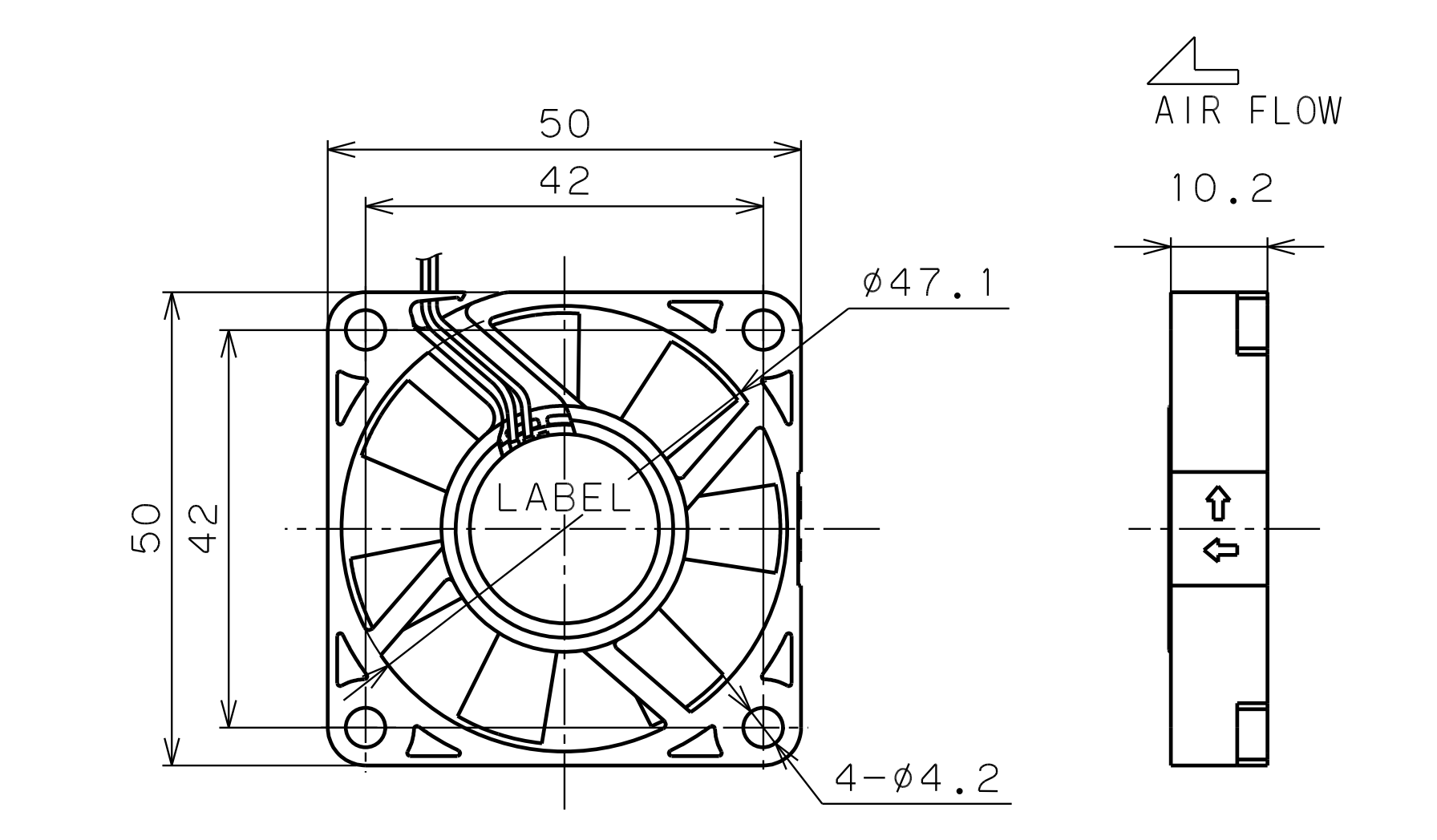 LF50D12の図面